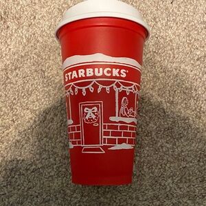 Starbucks Red and White Holiday Cup